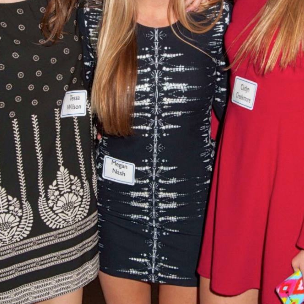 Parker Black And White Long-Sleeved Dress